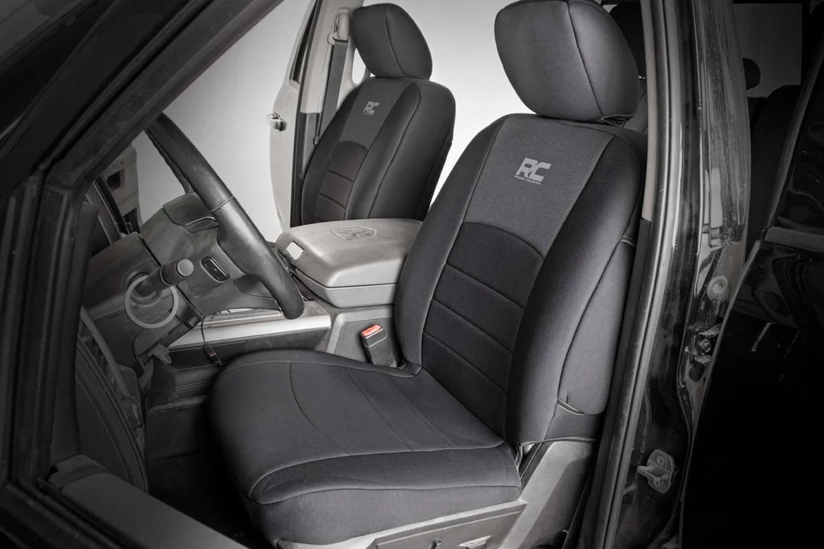 Rough Country Dodge Neoprene Front & Rear Seat Covers 09-18 Ram 1500 91029 - Image 2
