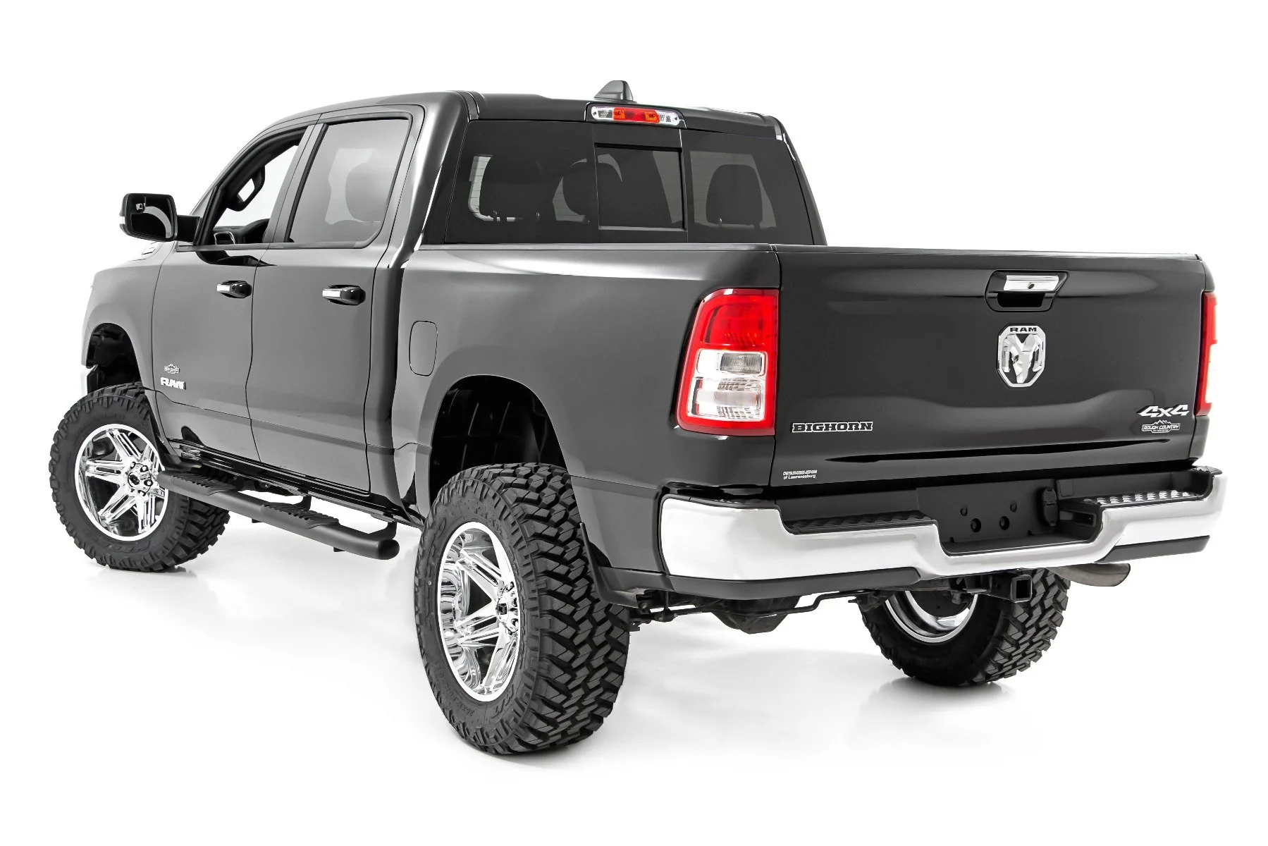 Rough Country Dodge Oval Nerf Step Bars 19-21 Ram Crew Cab 21004 - Image 3