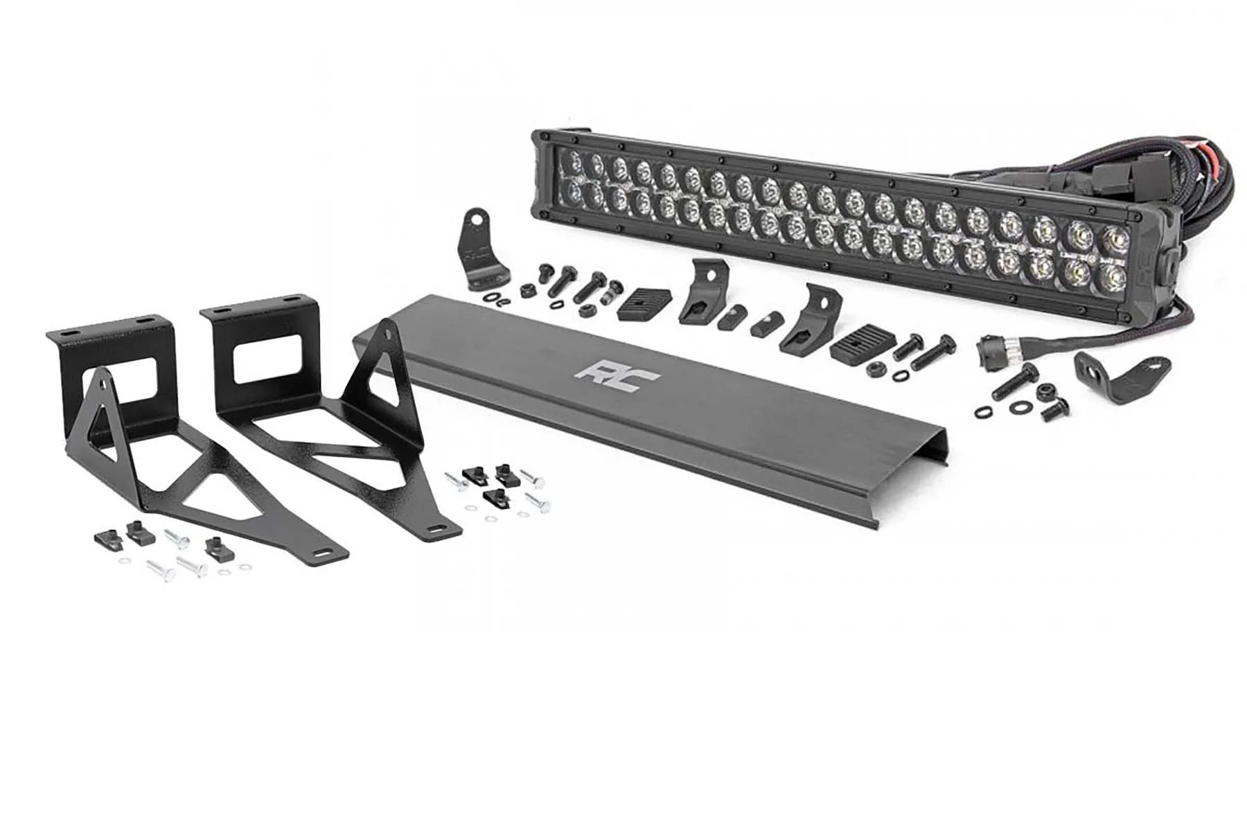 Rough Country Ford 20in LED Bumper Kit Black Series w/Amb RL 05-07 F-250/350 70665DRLA
