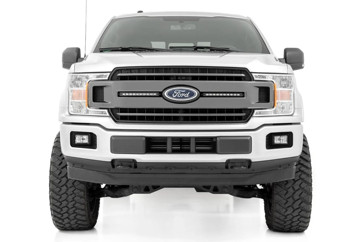 Rough Country Ford Dual 10in LED CM Ser Grille Kit 18-20 F-150 XLT-CM Ser 70809 - Image 4