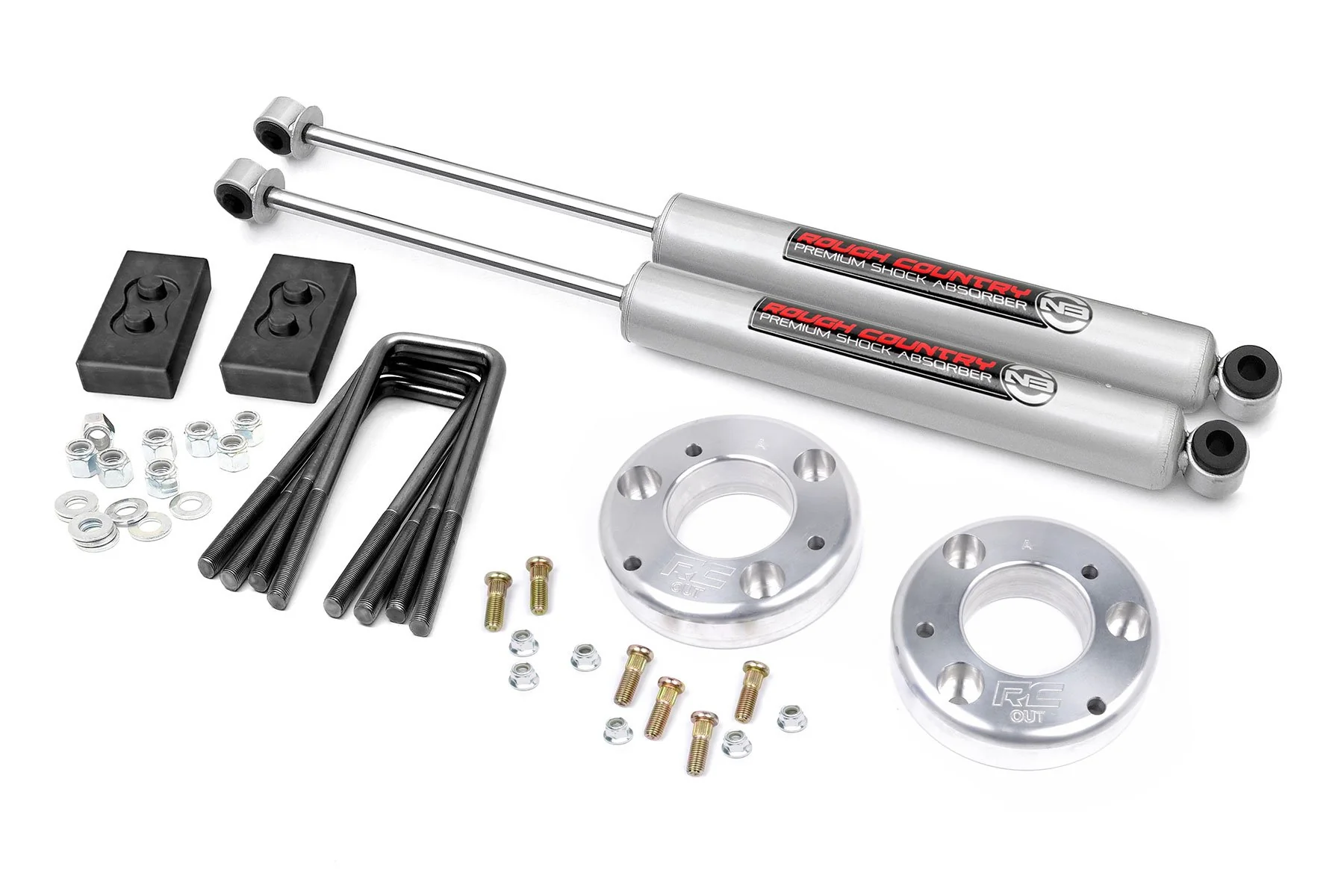 Rough Country Ford F150 2" Leveling Lift Kit w/ N3 Shocks 2014-2019 2WD/4WD 56930
