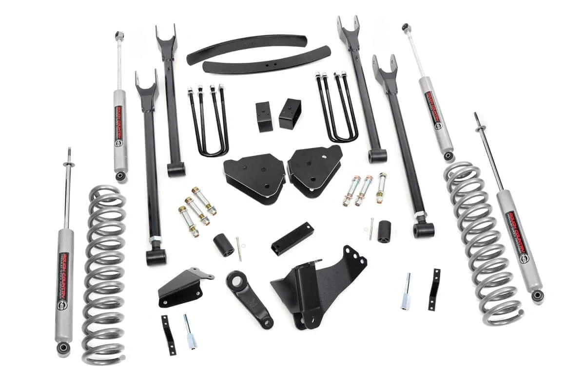 Rough Country for Ford F250 F350 6" 4-Link Lift Kit 2005-2007 4wd Gas w/ overld 581.20 - Image 2