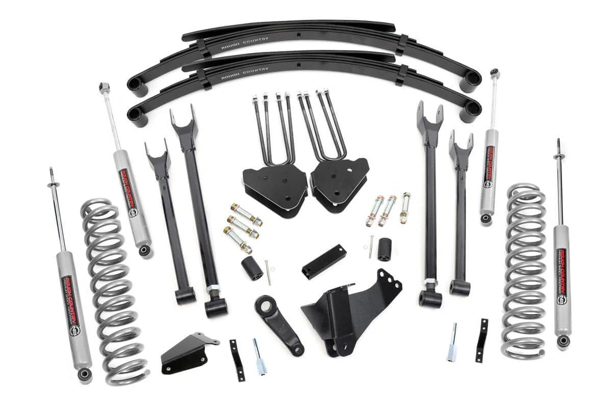 Rough Country for Ford F250 F350 6" 4-Link Susp Lift w/Leaf Packs 05-07 Diesel 582.20