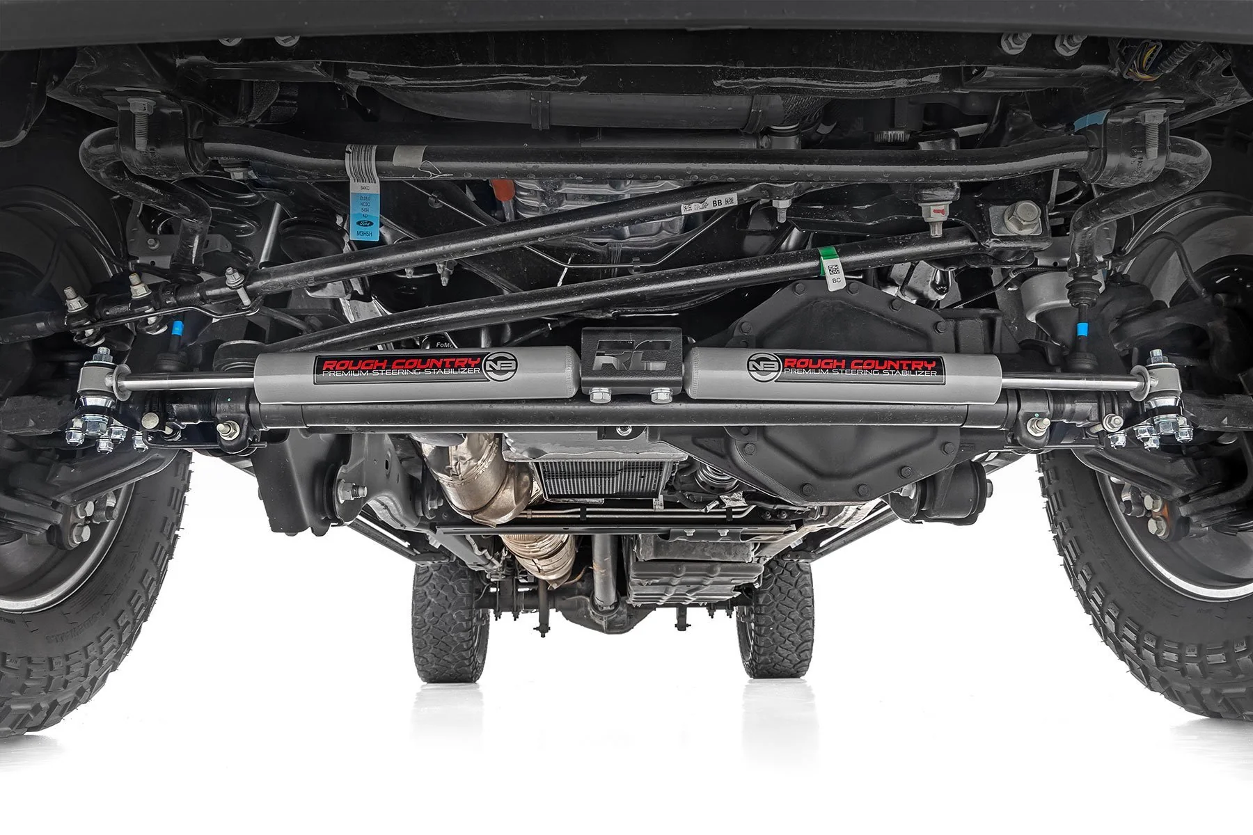 Rough Country Ford F250 F350 Super Duty Dual Steering Stabilizer 05-24 4WD 8749130 - Image 5