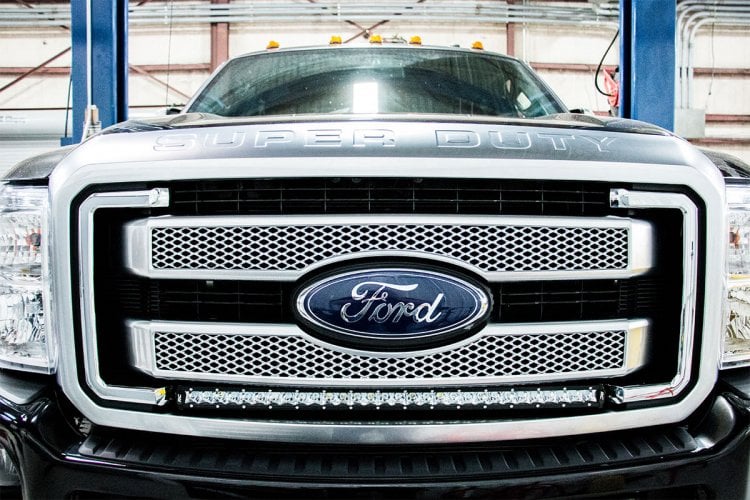 Rough Country Ford SuperDuty 30-IN Black Series LED Grille Kit w/White Singl 70530BLDRL - Image 3
