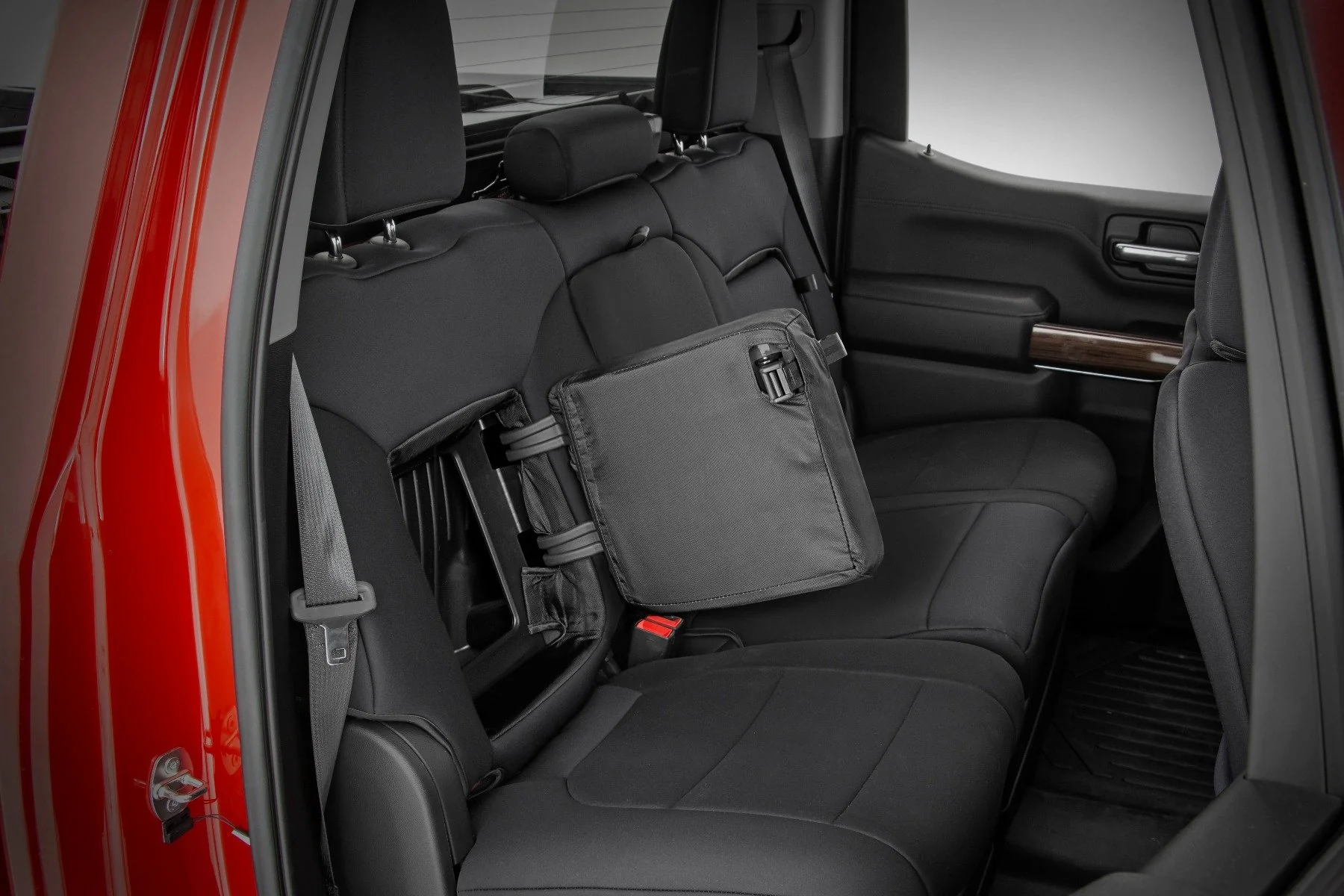 Rough Country GM Neoprene Seat Covers Front Rear w/ Storage Black 19-21 1500 91037 - Image 4