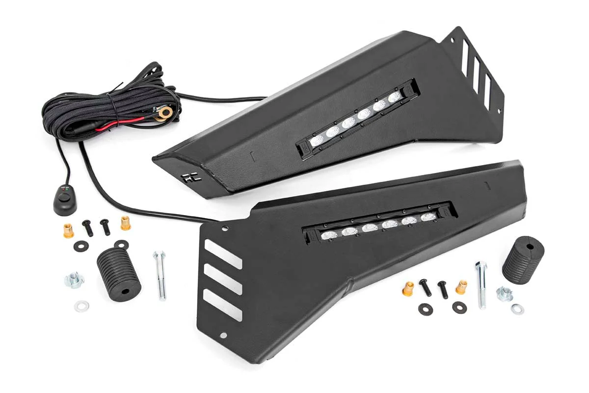 Rough Country Honda Front Bumper Panels 6" LED Light Bars 16-20 Pioneer 92023