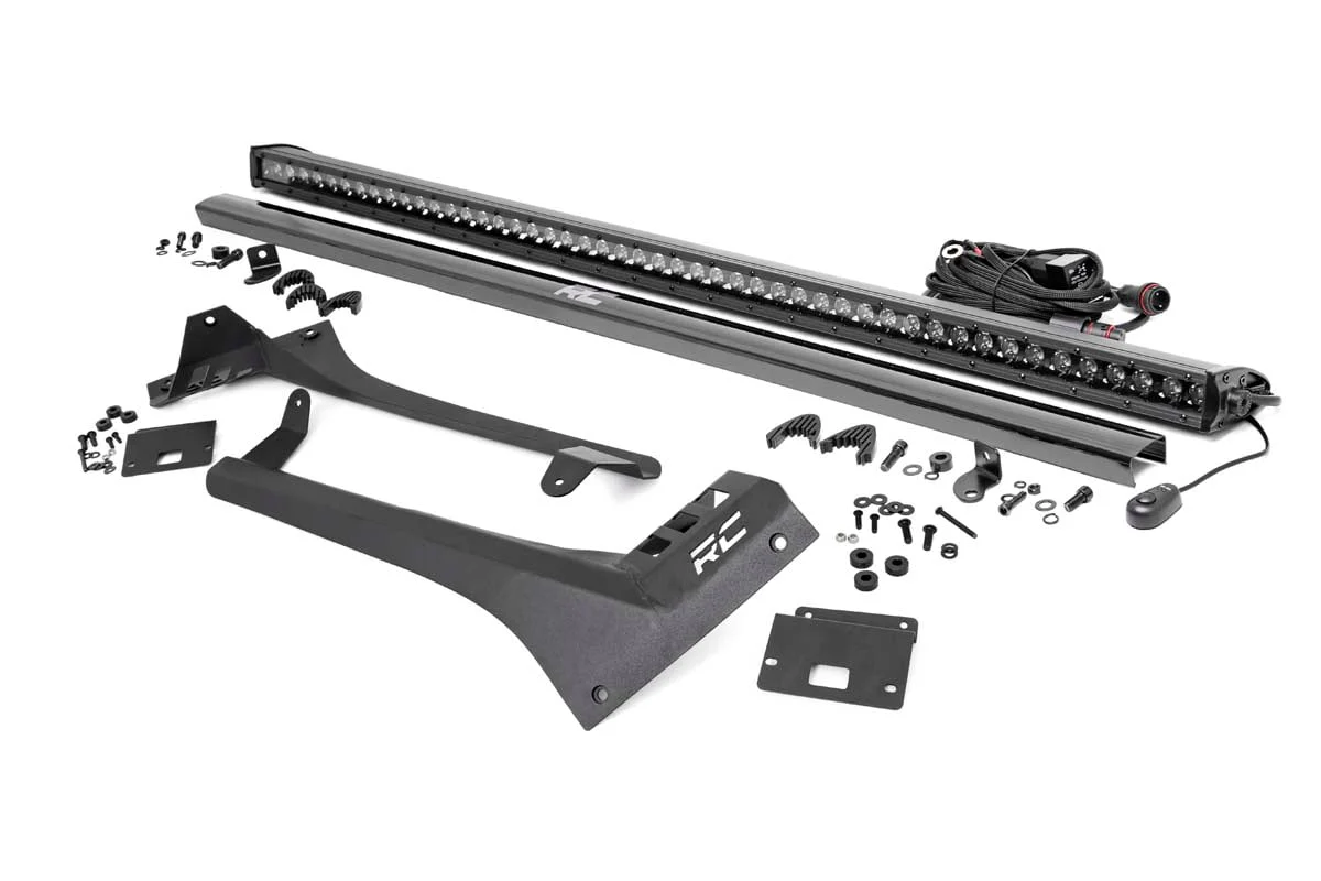 Rough Country Jeep 50" LED Light BarKit Blk Series Gladiator JT Wrangler JL 70065