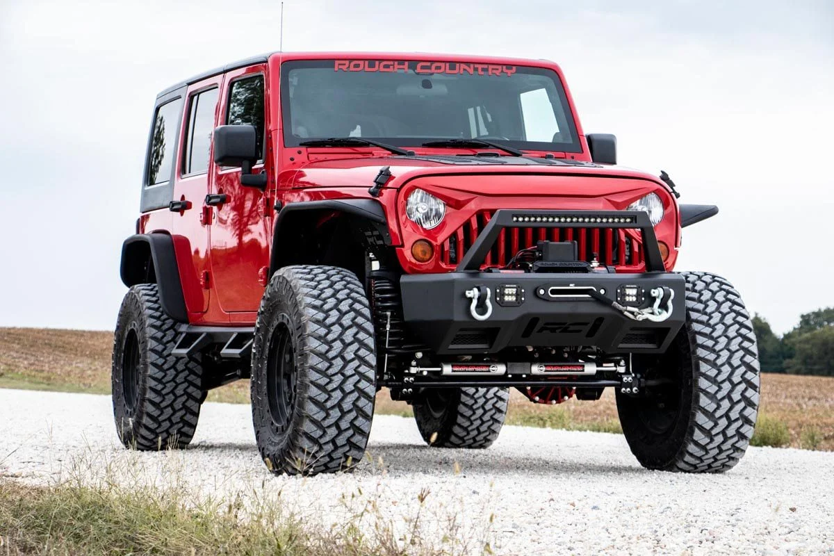 Rough Country Jeep Angry Eyes Replacement Grille 07-18 Wrangler JK 10524 - Image 2