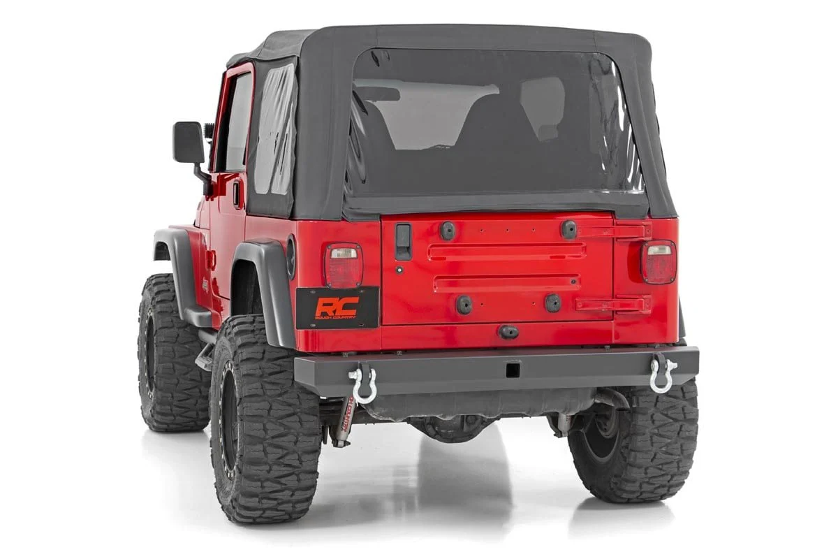 Rough Country Jeep Classic Full Width Rear Bumper 87-06 Wrangler YJ/TJ 10591 - Image 2
