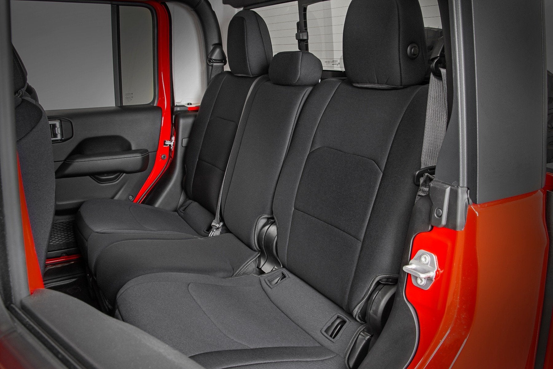Rough Country Jeep Gladiator JT Neoprene Seat Cover Set w/Rear Cup Holder 91038 - Image 3