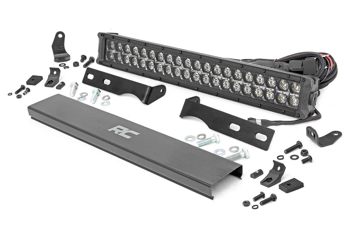 Rough Country Jeep Grand Cherokee 20" LED Bumper Kit Black w/Amber DRL 11-20 70773DRLA - Image 2
