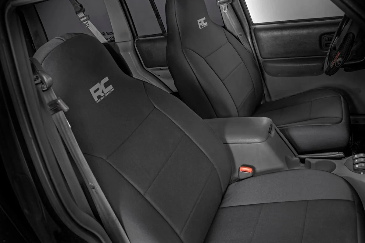 Rough Country Jeep Neo Seat Cover Set Black 97-01 XJ w/Detachable Headrest 91023 - Image 2