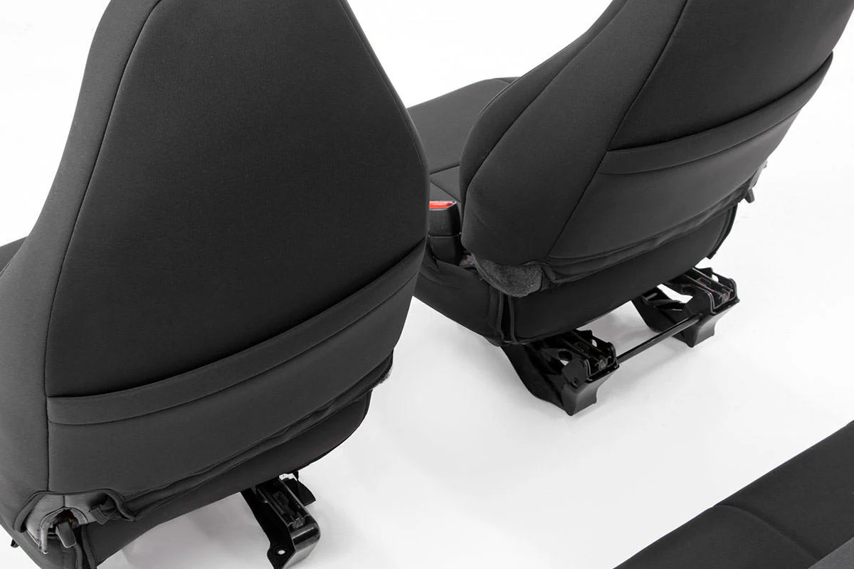 Rough Country Jeep Neoprene Seat Cover Set Black 03-06 Wrangler TJ 91001 - Image 3