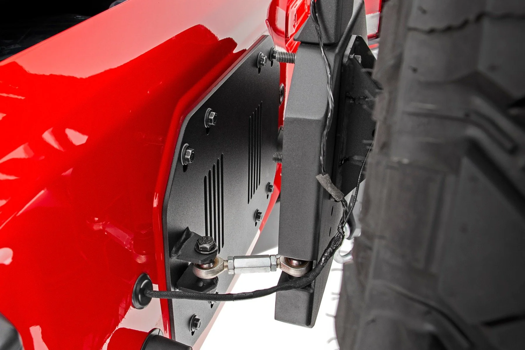 Rough Country Jeep Rear Trail Bumper w/Tire Carrier 18-20 Wrangler JL 10598 - Image 4