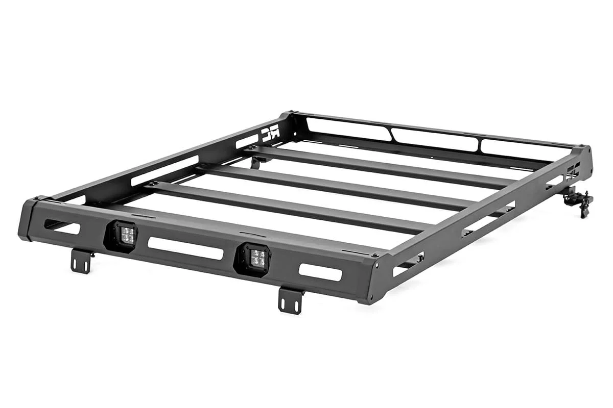 Rough Country Jeep Roof Rack System w/Black-Series LED Lights 07-18 JK 10615 - Image 4