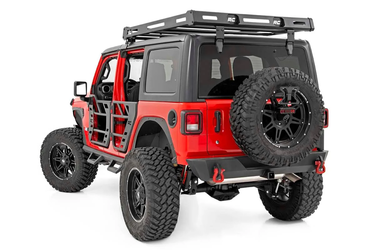 Rough Country Jeep Roof Rack System w/Black-Series LED Lights 18-20 JL 10622 - Image 3