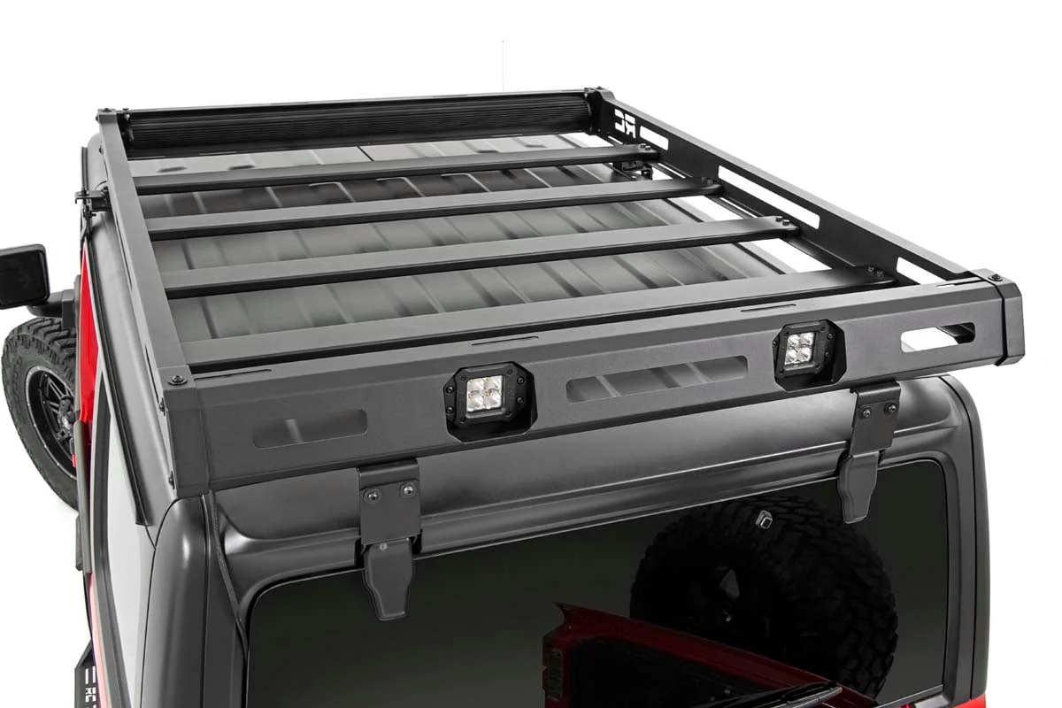 Rough Country Jeep Roof Rack System w/Black-Series LED Lights 18-20 JL 10622 - Image 4