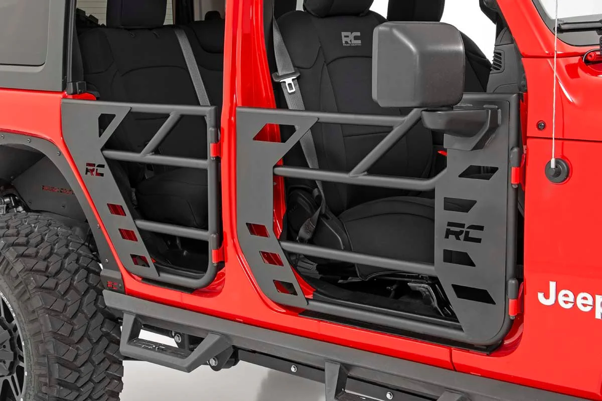 Rough Country Jeep Steel Tube Doors Front 18-23JL/2020 Gladiator Front 10617 - Image 3