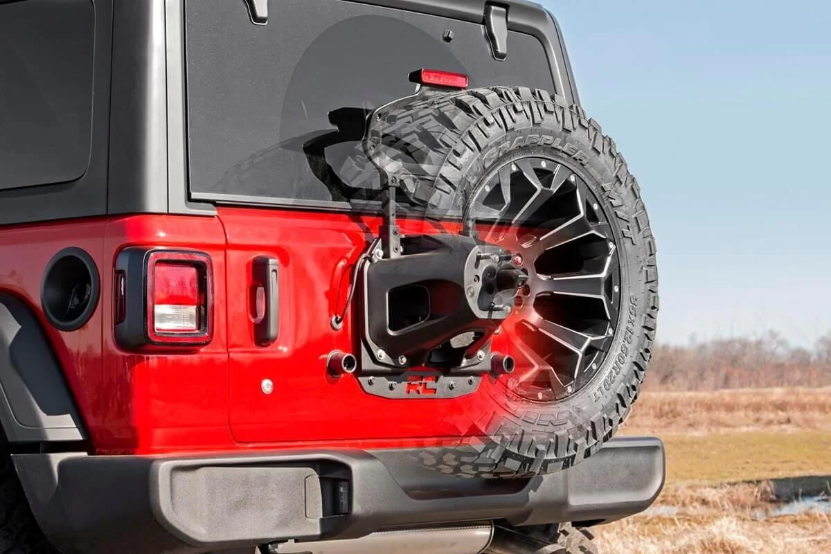 Rough Country Jeep Tire Relocation Bracket 18-20 Wrangler JL, No R Sensors 10529 - Image 4