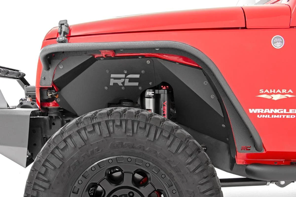 Rough Country Jeep Tubular Front Fender Flares 07-18 Wrangler JK 10531 - Image 2