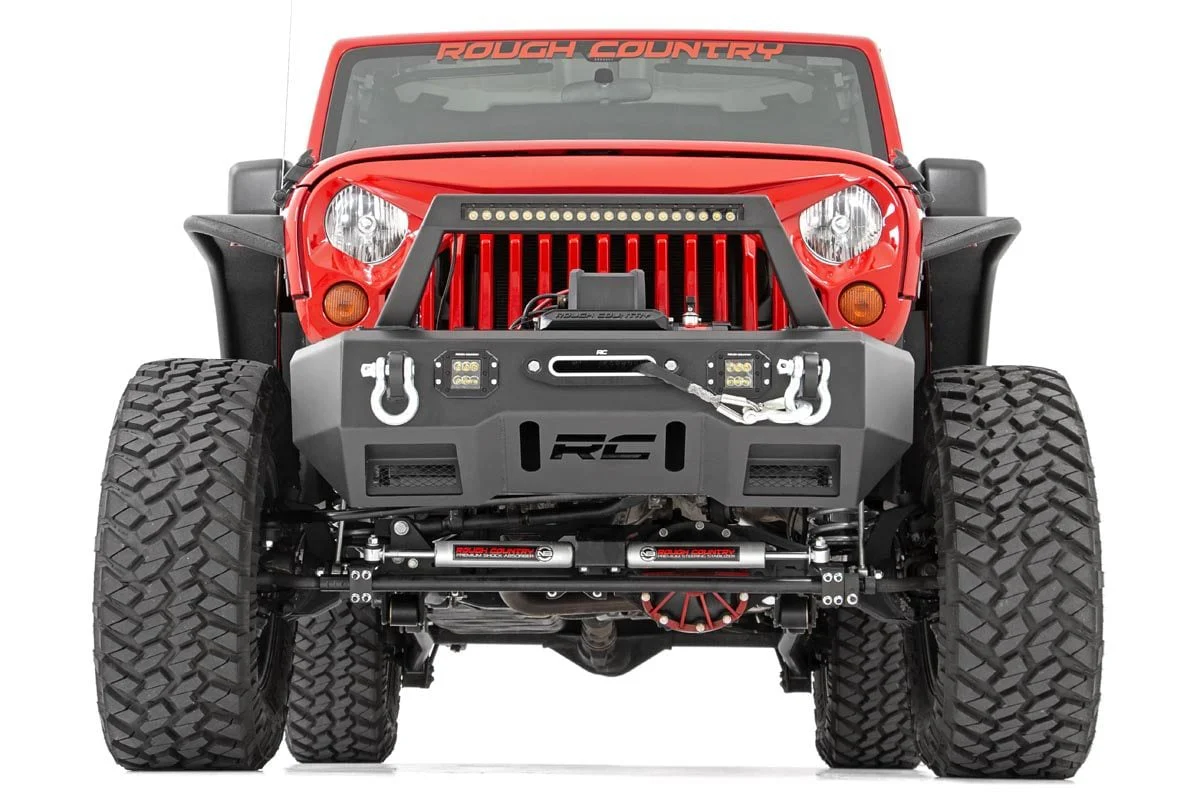Rough Country Jeep Tubular Front Fender Flares 07-18 Wrangler JK 10531 - Image 4