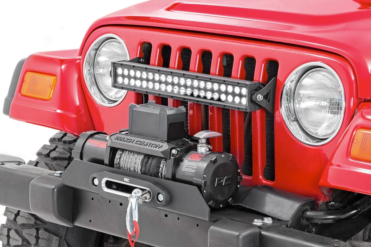 Rough Country Jeep Winch Mounting Plate 87-06 Wrangler YJ/TJ 1189 - Image 2