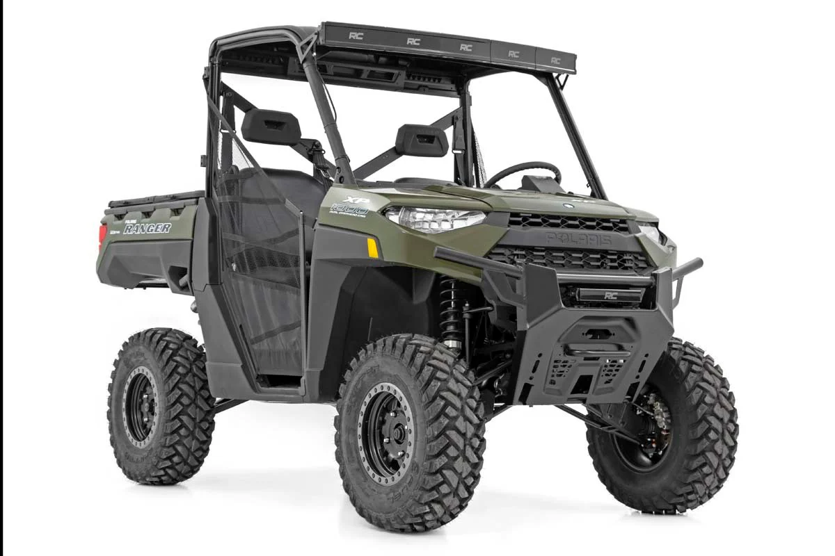 Rough Country Polaris 12" LED Bumper Kit Black Series White DRL 19-20 Ranger 93027 - Image 4