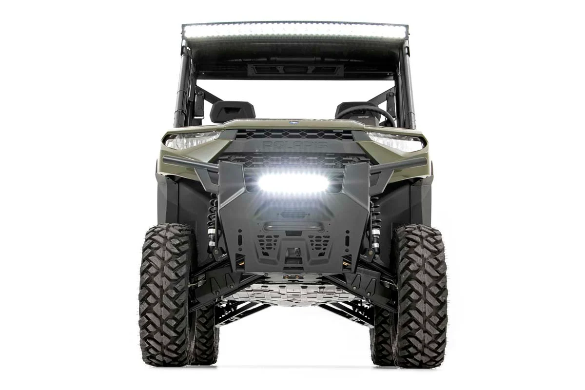 Rough Country Polaris 12" LED Bumper Kit Black Series White DRL 19-20 Ranger 93027 - Image 6