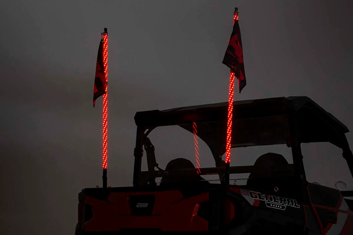 Rough Country Polaris LED Whip Light Bed Mount 17-20 General/14-20 Ranger 93049 - Image 4