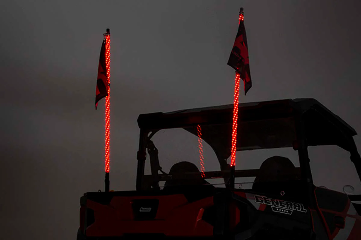 Rough Country Polaris LED Whip Light Bed Mount Kit 17-20 General/14-20 Range 93053 - Image 3