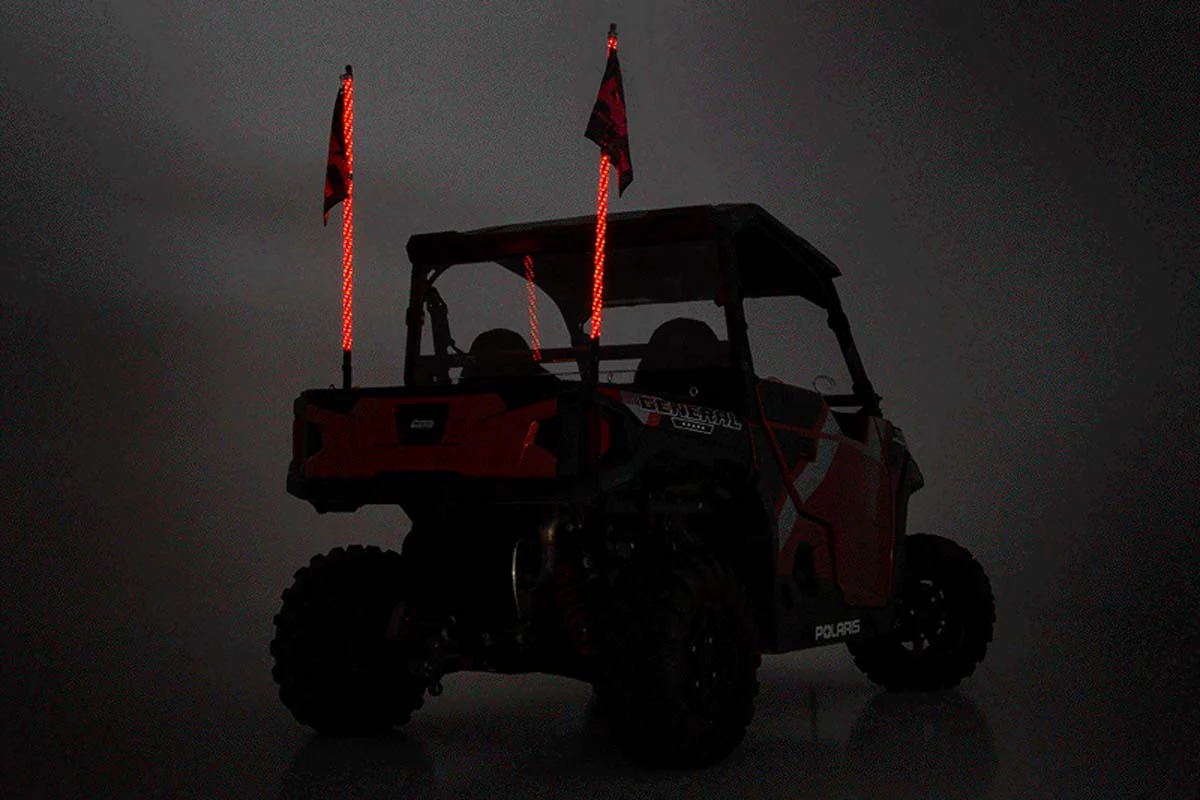 Rough Country Polaris LED Whip Light Bed Mount Kit 17-20 General/14-20 Range 93053 - Image 4
