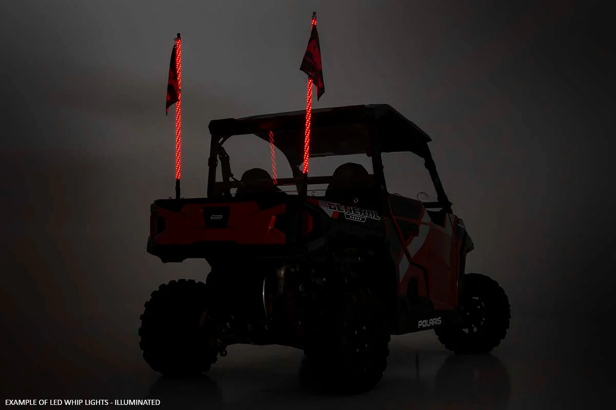 Rough Country Polaris LED Whip Light Roll Cage Mounts RZR 1000XP Turbo 93051 - Image 4
