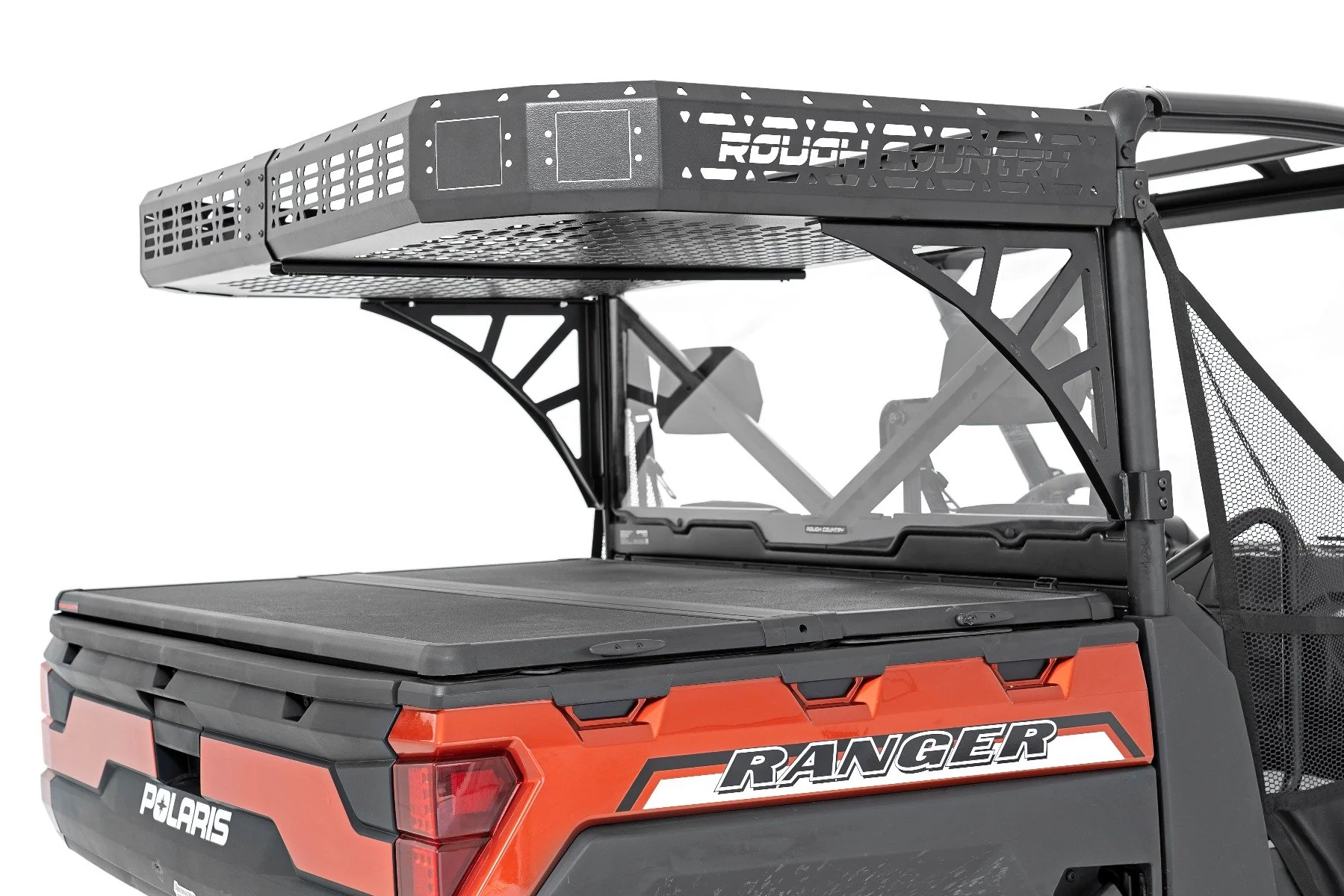 Rough Country Polaris Rear Cargo Rack w/ Cube Lights 19-20 Ranger 1000XP 93057 - Image 4