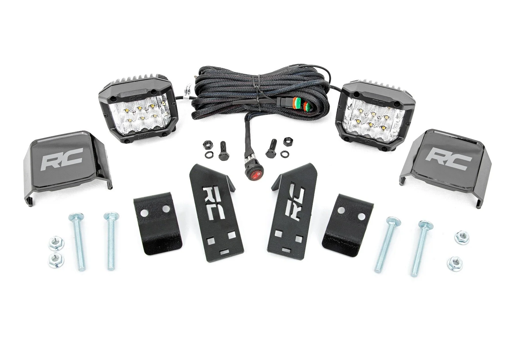 Rough Country Polaris RZR PRO XP LED Cube Kit w/3" Wide Angle LEDs 2020-2021 93078