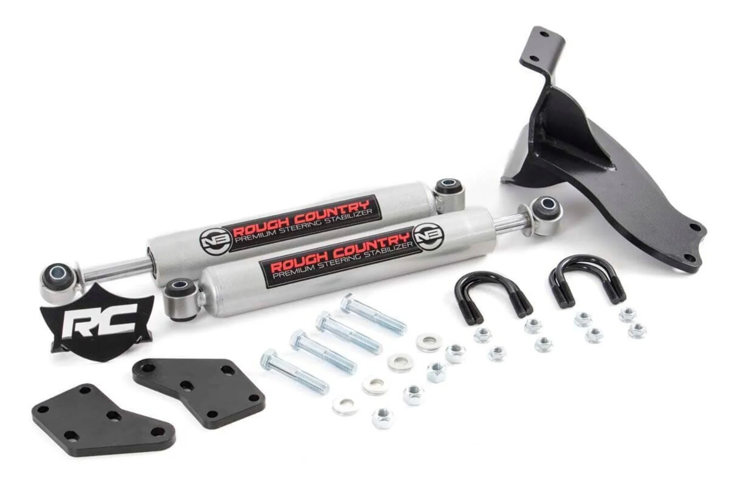 Rough Country RAM 2500 14-21/3500 13-21 Pickup Dual Steering Stabilizer Kit 8749430 - Image 2