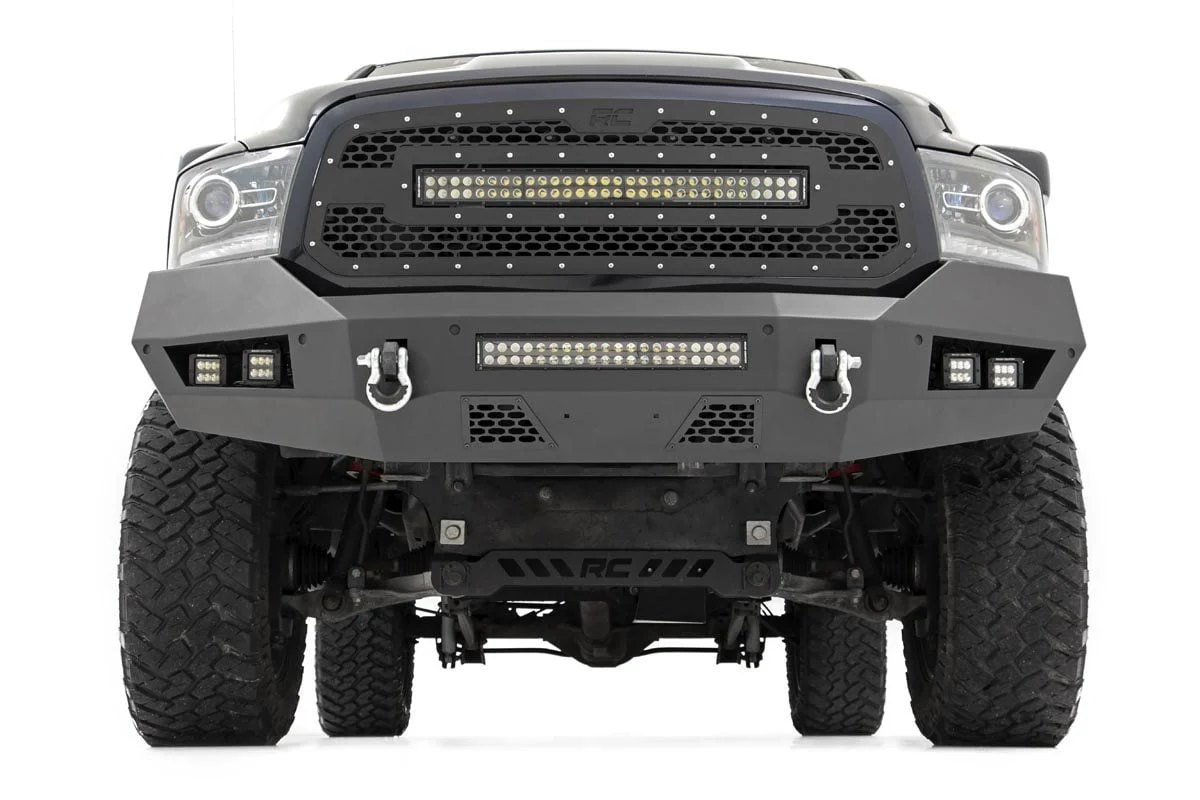 Rough Country Ram Heavy-Duty Front LED Bumper 13-18 1500 10774 - Image 2