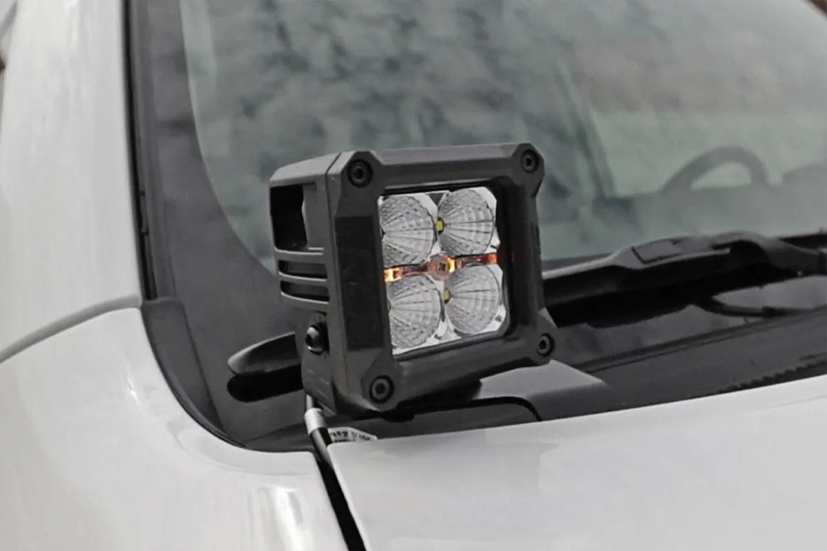 Toyota 2"LED Lwr Windshield Kit 10-20 4-Runner Blk-SerieSpot 70796 - Image 2