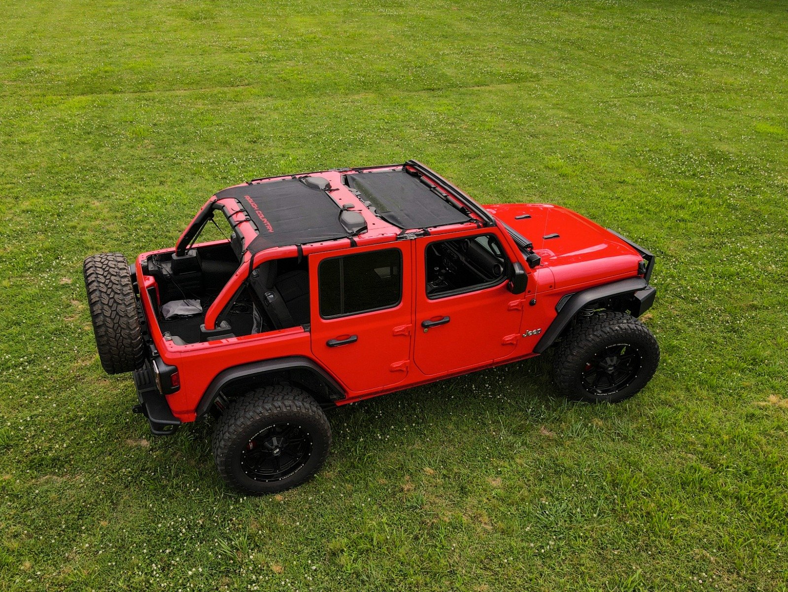 Wrangler JL Unlimited Mesh Bikini Top Plus 18-20 4-Door Black 85120 - Image 2