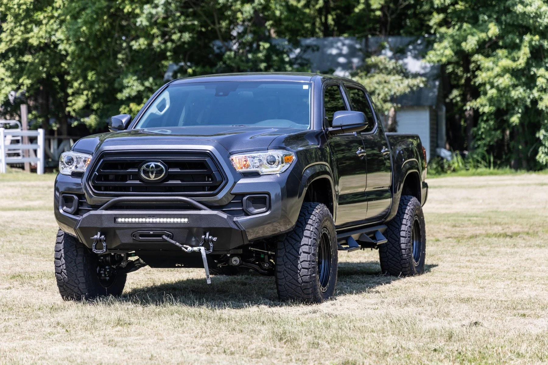 Rough Country Front Bumper Hybrid 20" Blk DRL LED Toyota Tacoma 4WD 16-23 10724 - Image 5
