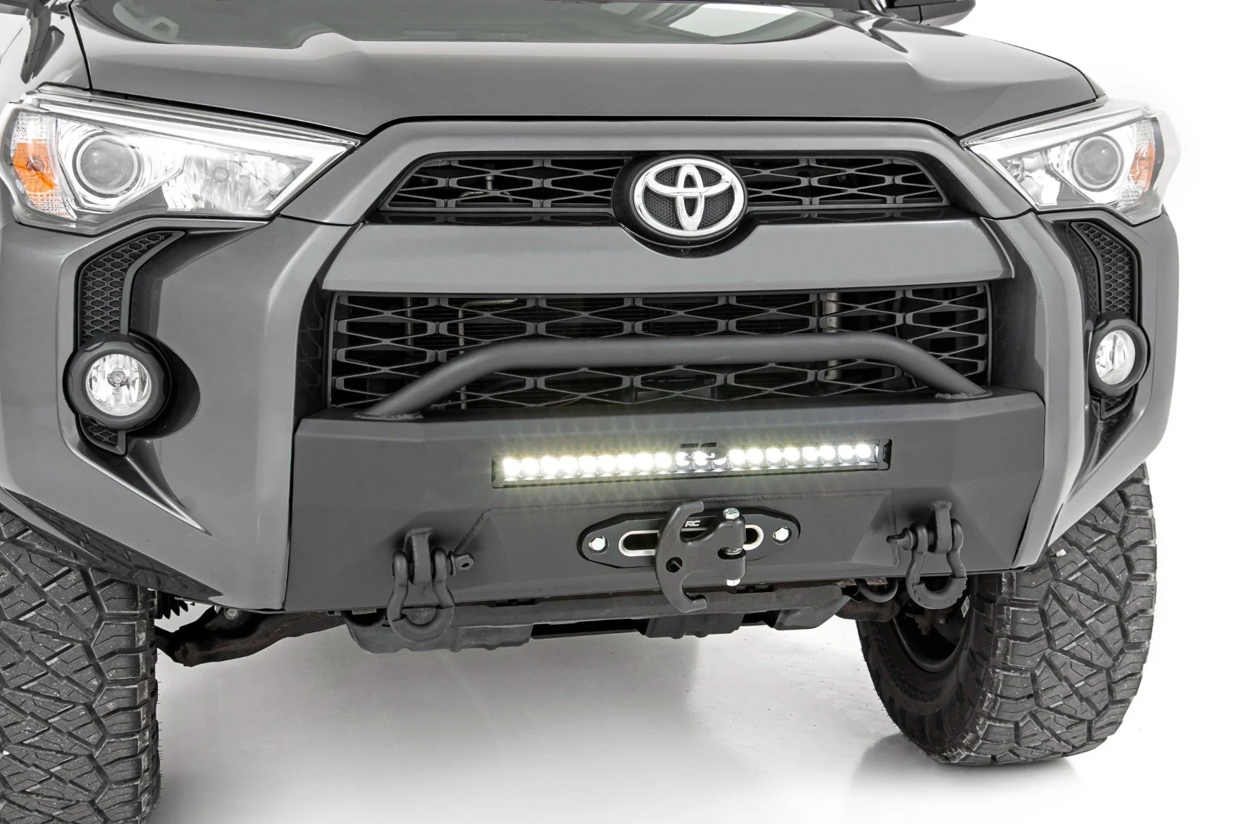 Rough Country Front Bumper Hybrid 20" Blk LED Amber Toyota 4Runner 14-24 10746 - Image 2