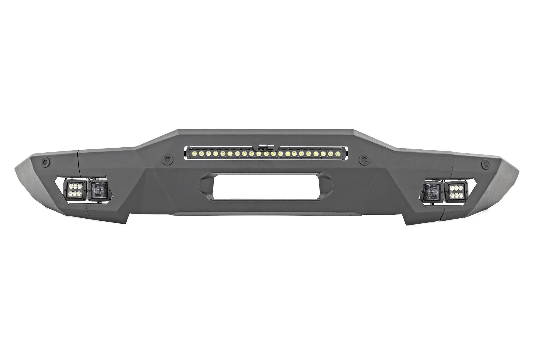 Rough Country Front Bumper Modular Full Wings Flood Fog Ford Bronco 21-22 51076
