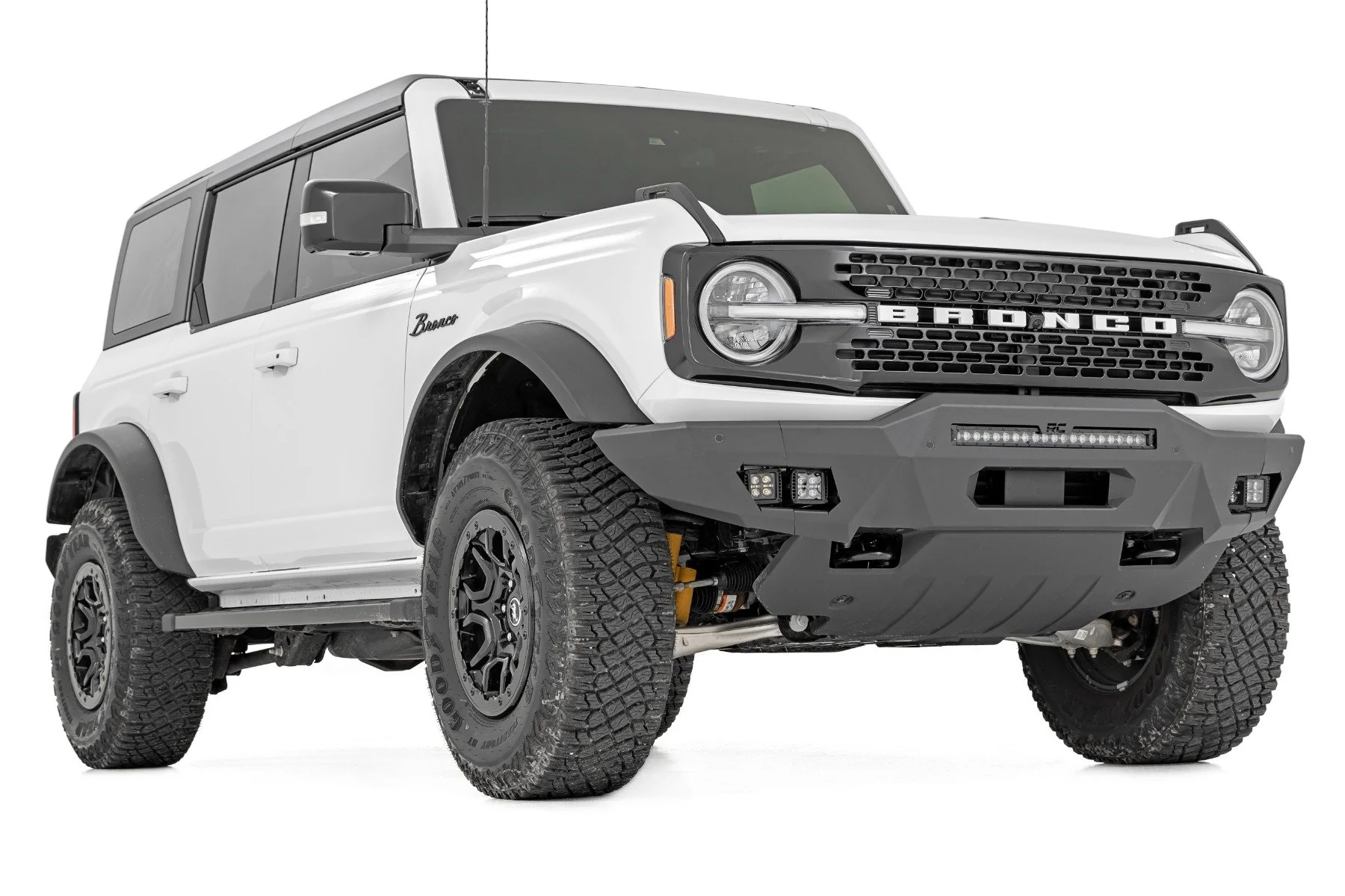 Rough Country Front Bumper Modular Full Wings Flood Fog Ford Bronco 21-22 51076 - Image 3