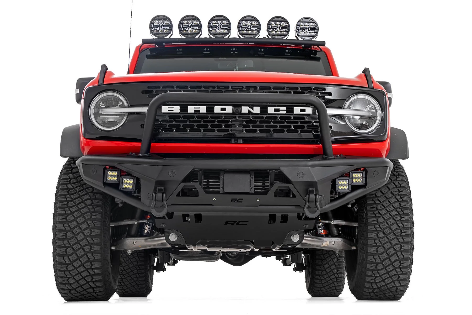 Rough Country Front Bumper Tubular Ford Bronco 21-23 51200A - Image 4