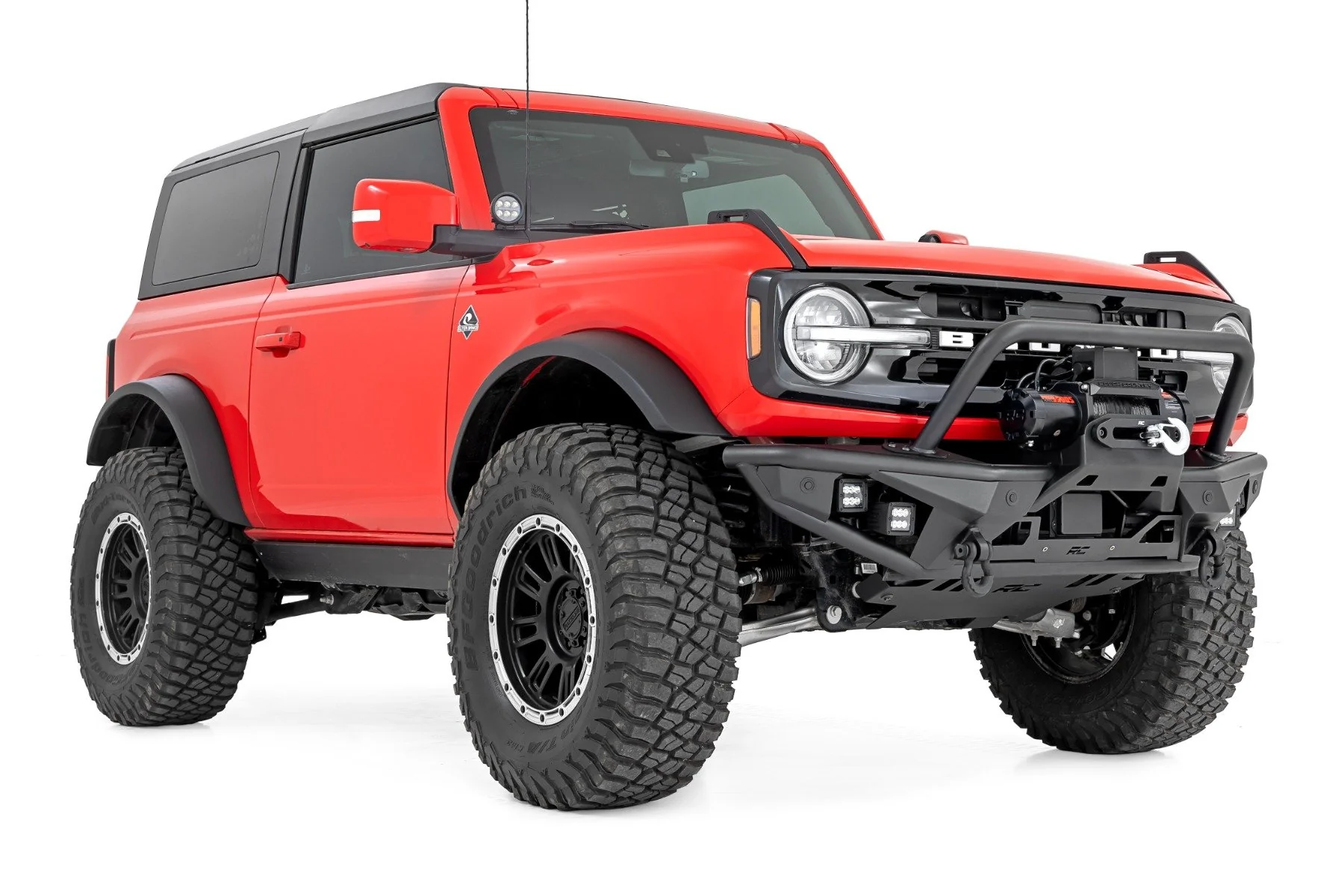 Rough Country Front Bumper Tubular w/Winch Plate Ford Bronco 21-23 51205 - Image 2