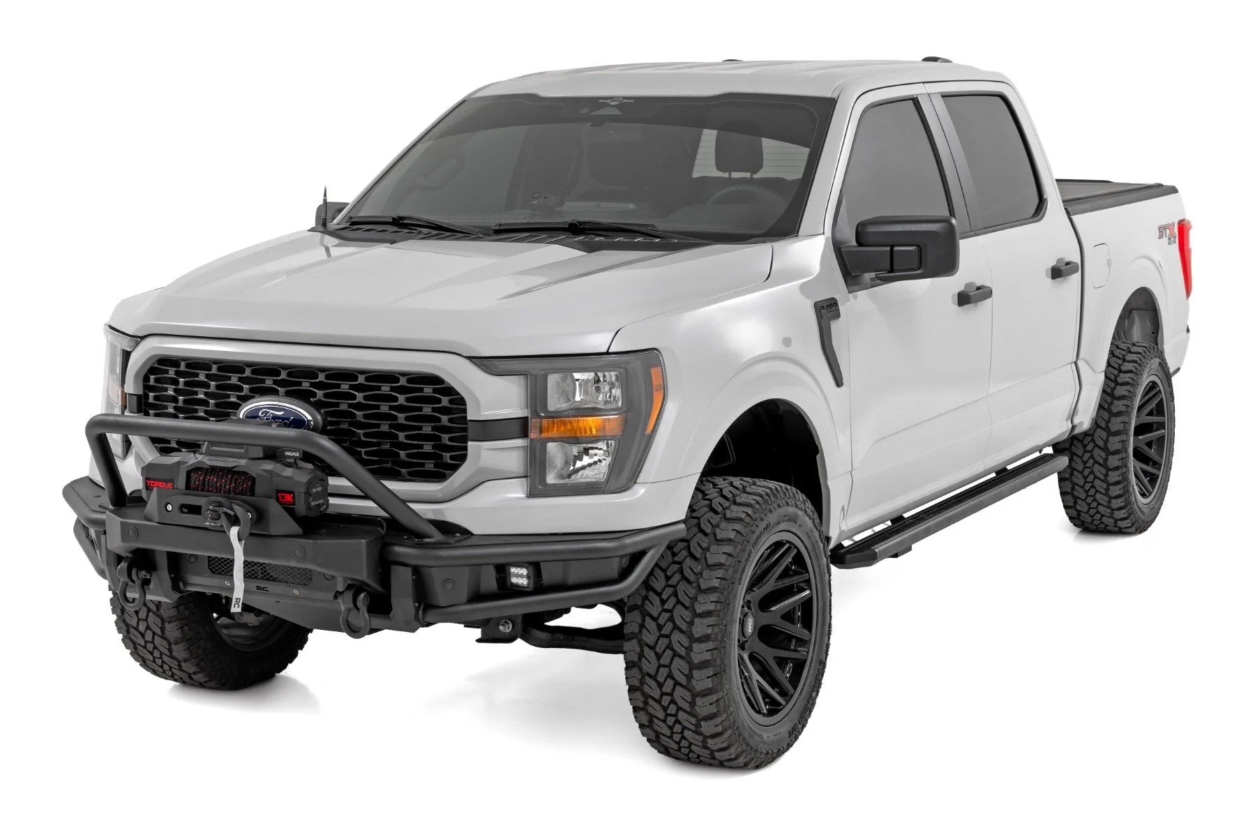Rough Country Front Bumper | Tubular | Winch Mount | for Ford F-150 2021-2023 51216W - Image 2