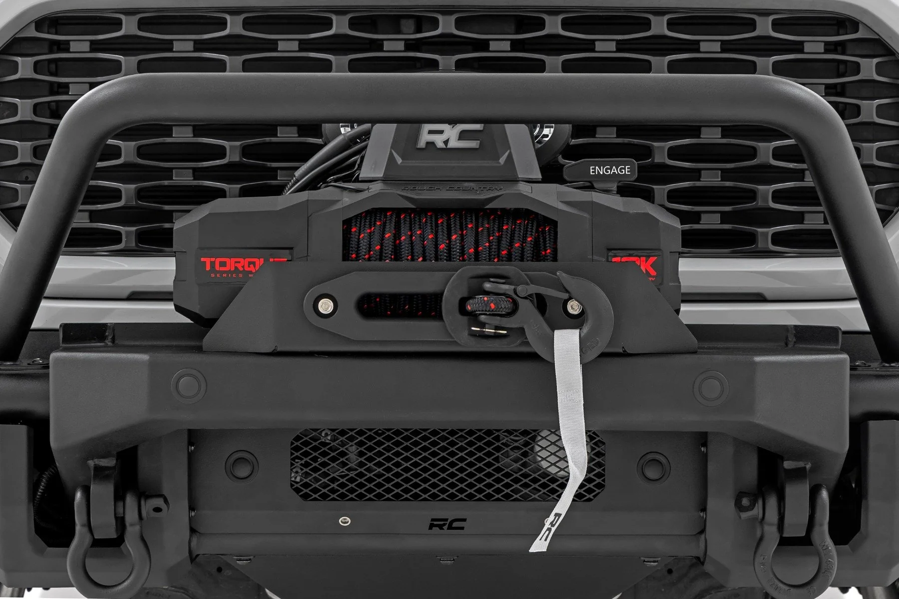 Rough Country Front Bumper | Tubular | Winch Mount | for Ford F-150 2021-2023 51216W - Image 4