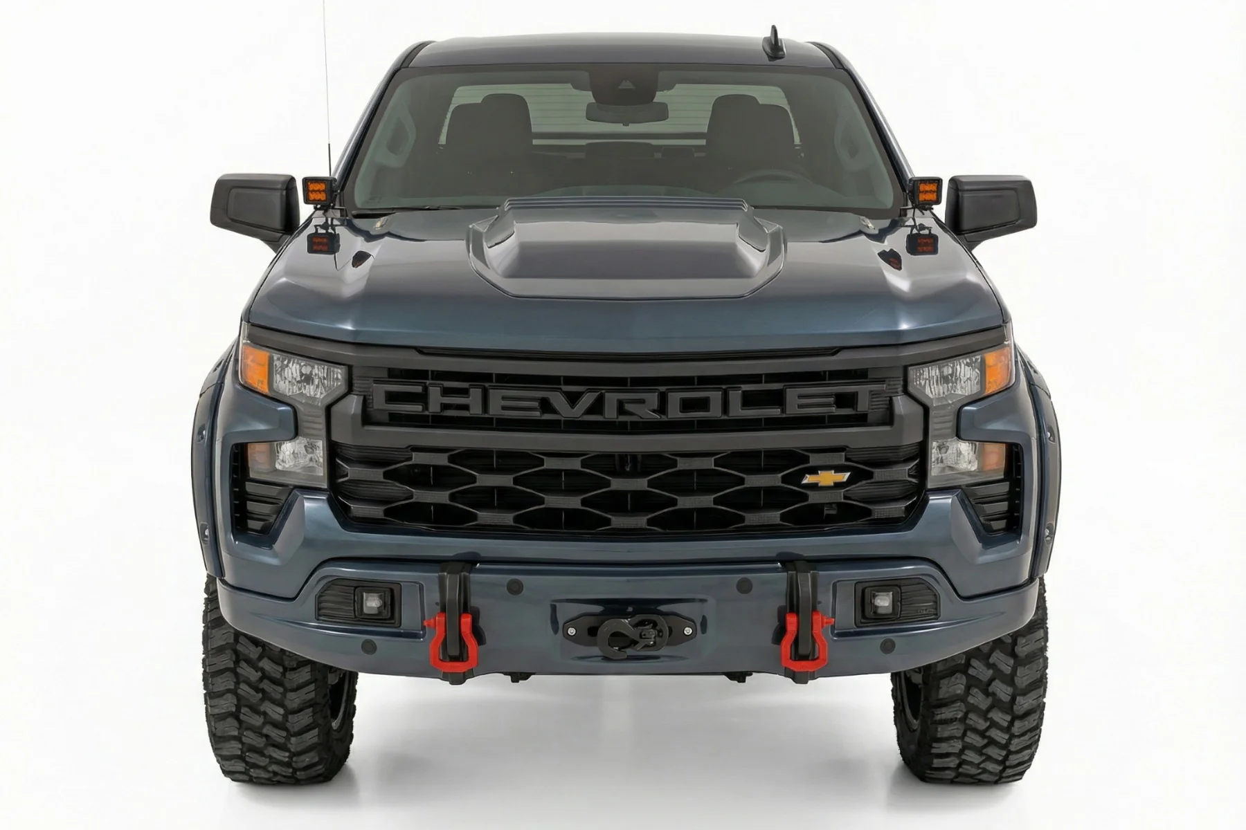 Rough Country Front FXS Bumper 12000S G6M Dark Ash Chevy Silverado 1500 23-26 13007-G6M - Image 2