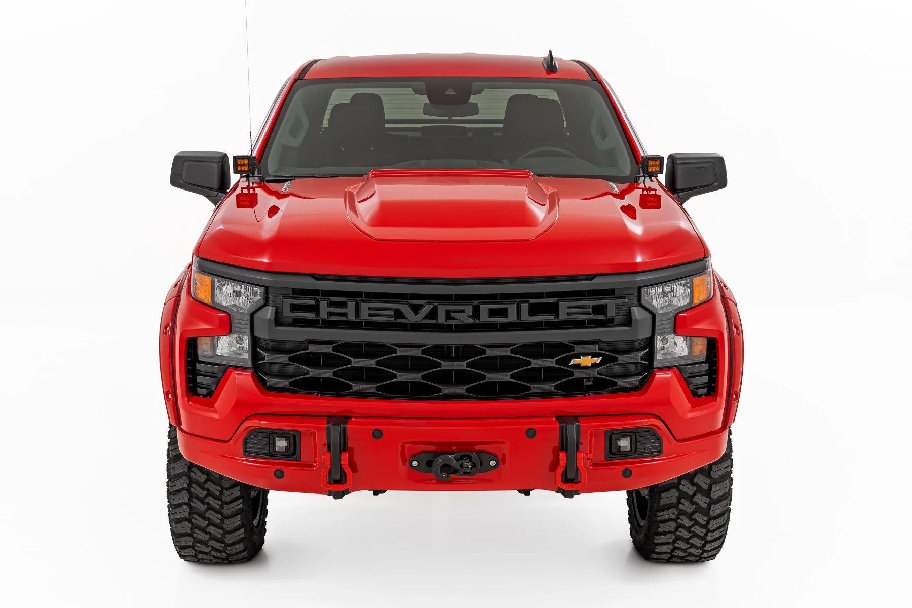 Rough Country Front FXS Bumper 12000S G7C Red Hot Chevy Silverado 1500 23-26 13007-G7C - Image 2