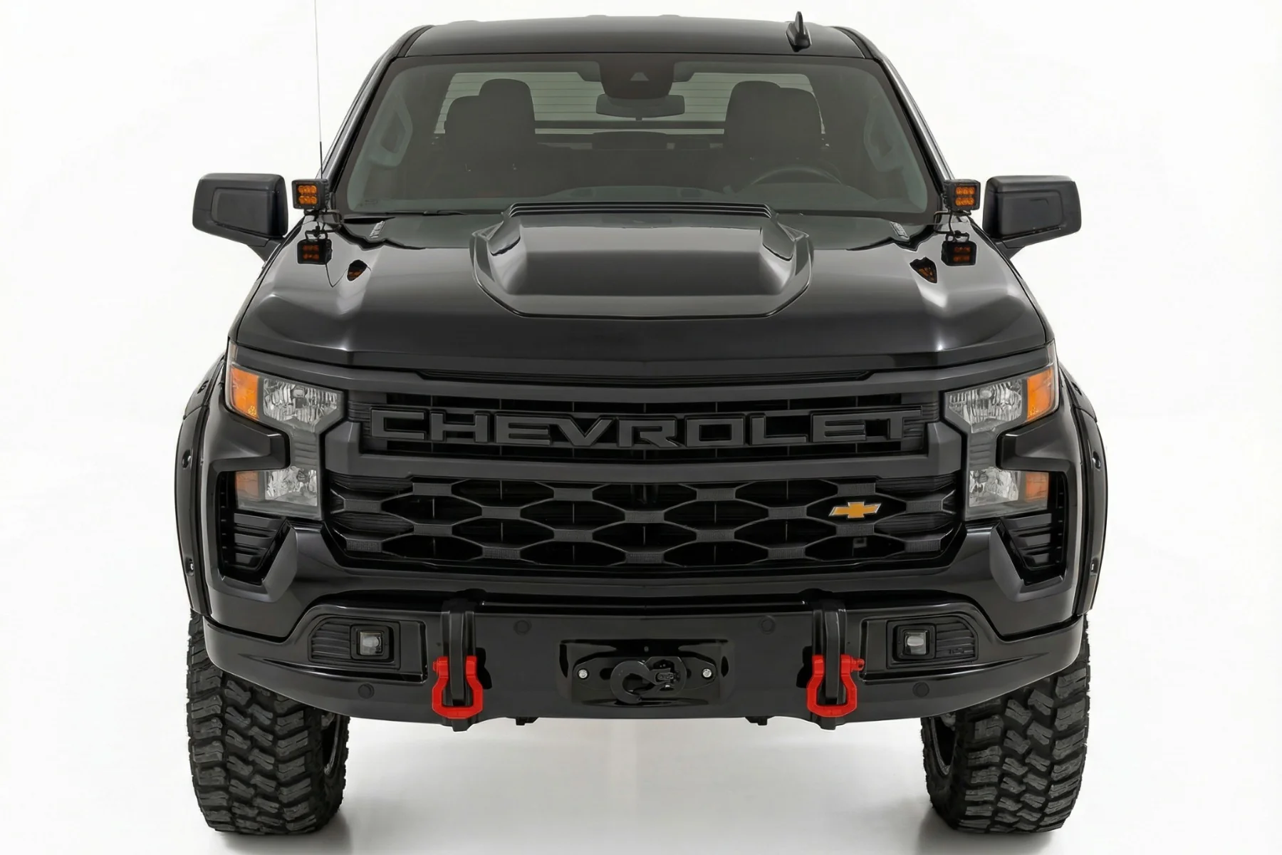 Rough Country Front FXS Bumper 12000S GB8 Mosaic Black Chev Silverado 1500 23-26 13007-GB8 - Image 2